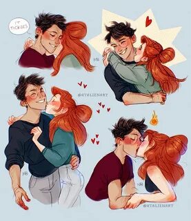 Harry and Ginny doodles - Harry potter drawings, Harry potte