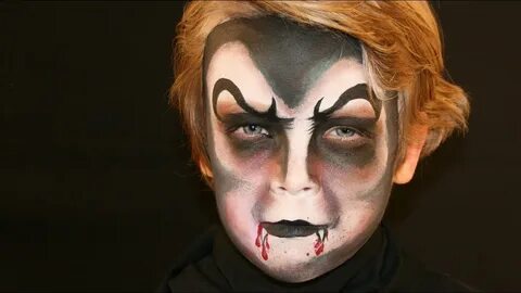 Dracula Vampire face painting tutorial - Vampire makeup for 