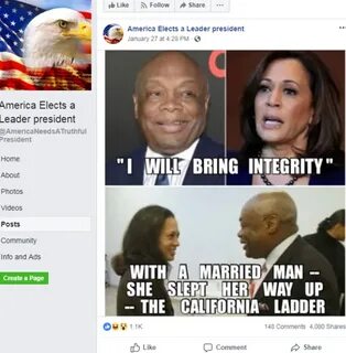 Sexist right-wing smear against Kamala Harris moves from the