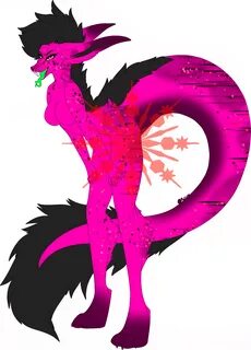Emo pink dragon like adopt - YCH.Commishes