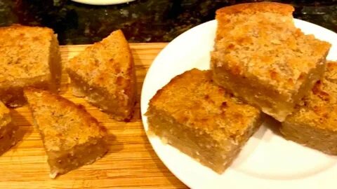 How to make cassava pone Guyanese way.. - YouTube