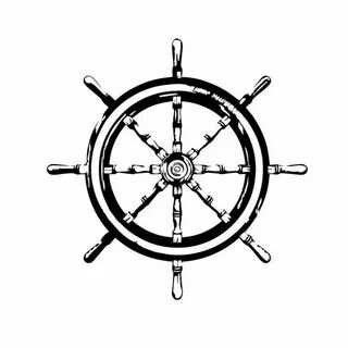 Pirate Ship Captain's Wheel Wall Decal Custom Vinyl Art Etsy