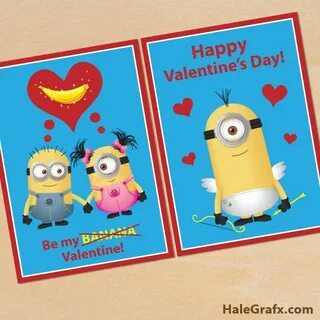 FREE Printable Despicable Me Minion Valentines Minion valent