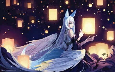 kitsune - Google Search Sky art, Anime art, Amazing drawings