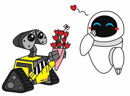 Wall-E and Eve Valentines Day by AleximusPrime Wall-e and ev