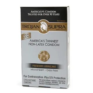 Trojan supra lubricated premium condoms, microsheer polyuret