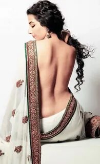 Vidya Balan in Backless Blouse Photos - Hot Pics in Designer