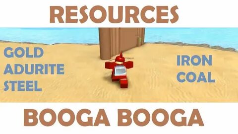 Roblox Booga Booga - Getting Resources - Adurite, Gold, Stee