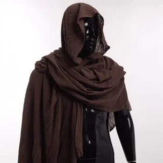 Купить Мужчины мантия Средневековый шарф Коричневый обруч Пл