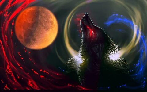 картинка гора вой волк луна 1440x900 скачать - Mobile Legend