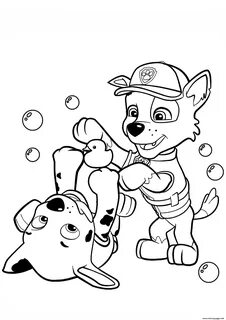 Print paw patrol rocky and marshall coloring pages Paw patro