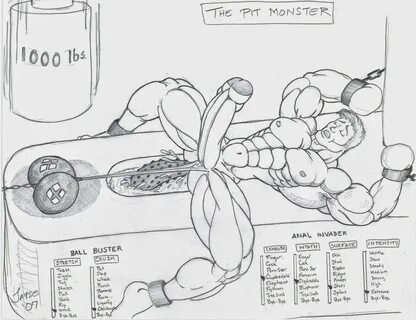 Jayse's Brutal Ball Busting Drawings: 2007 - The Pit Monster