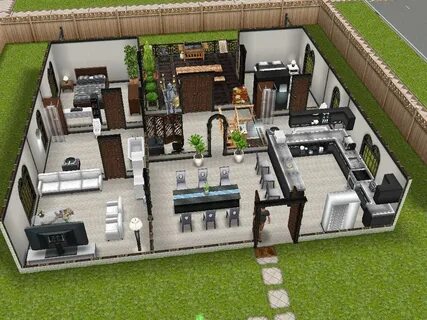 modern design inspired #sims freeplay house idea Sims freepl