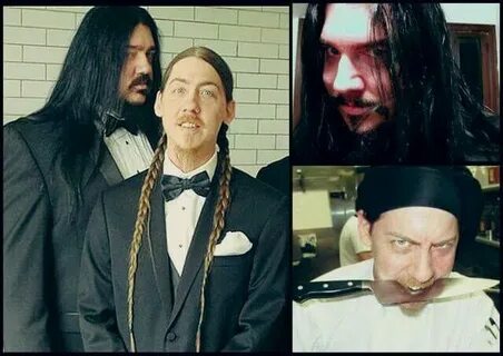Mick Thomson: Unmasked (Slipknot) and his brother Andrew. Th