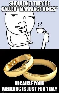 Image tagged in thinking meme,wedding rings - Imgflip