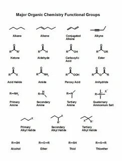 Major Functional Groups - Skeletal Structures #Organicchemis