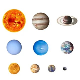 10 Pcs Planet Solar System Fluorescent Wall Stickers the Uni