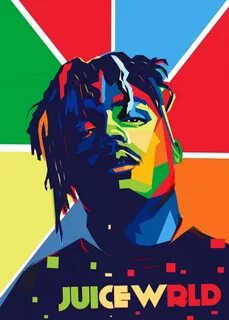 juice world wpap Abstract Poster Print metal posters - Displ