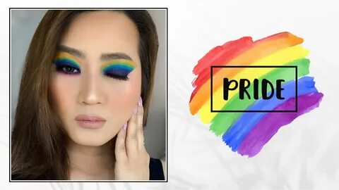 PRIDE RAINBOW EYE MAKEUP 🌈 Cecile G - YouTube