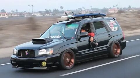 Jake's Slammed Subaru Forester #sshb - YouTube