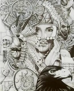 Pin by ---- on Love arte Aztec art, Mayan art, Aztec drawing