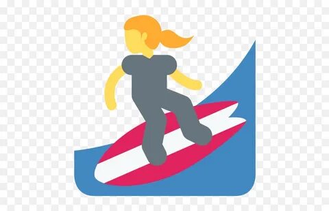 Woman Surfing Emoji Meaning With Pictures - Woman Surfing Em