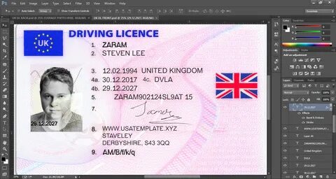 Uk Driving Licence Template Free Download - Blog - Godry Soc