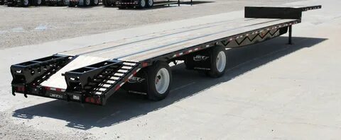 Drop-Deck-Trailer-Steel-Black-Tandem-Spread-Axle-with-Beaver