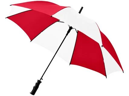 Зонт Barry 23 полуавтоматический, красный/белый, арт. 109053