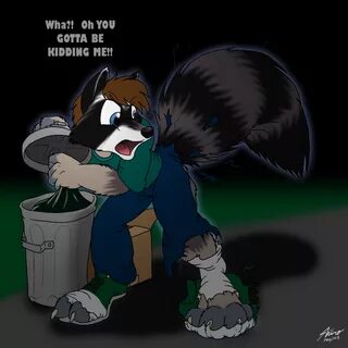 Takin' Out The Trash...At Ni- by PheagleAdler Submission Ink