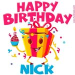 Happy Birthday Nick Gif - Ausbutton History.