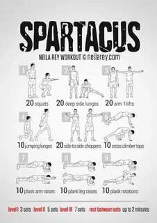 Spartacus Workout Neila rey workout, Spartacus workout, Supe