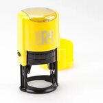 Оснастка для печатей, оттиск диаметр 40 мм, жёлтая, OFFICE G