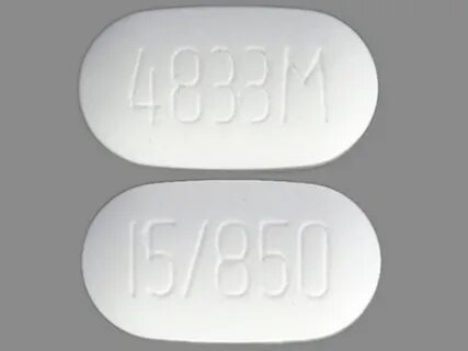 4833M 15 850 Pill (White/Capsule-shape) - Pill Identifier - 