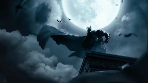 Обои Бэтмен, супергерой, Темный Рыцарь Трилогия, облако, Циф