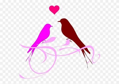 Download Bird Love Silhouette Vector Clipart (#3469232) - Pi