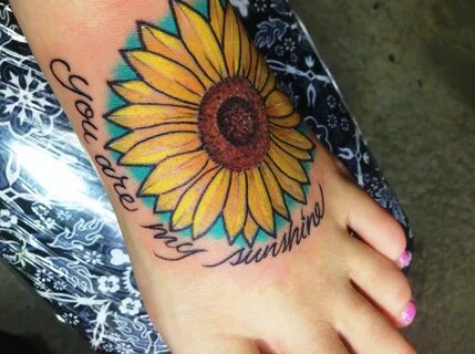 Pin by Manu Santana on Tattoos Sunflower foot tattoos, Sunfl