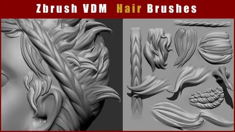 ArtStation - Zbrush VDM Stylized Hair Brushes Brushes