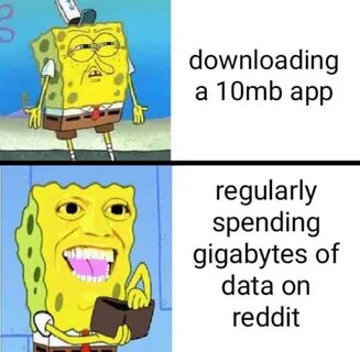 unlimited data is expensive r/BikiniBottomTwitter SpongeBob'