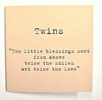 Image result for handmade twins congrats cards Twin quotes, 