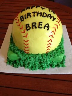 Softball cake Softball fun, Softball, Cute cakes