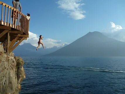 Cliff Jumping Lake atitlan, Lake atitlan guatemala, Guatemal