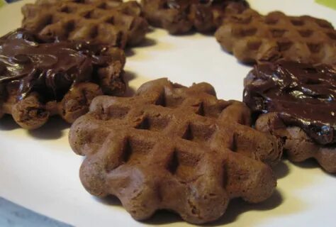 chocolate waffle cookies Waffle cookies, Waffle iron cookies