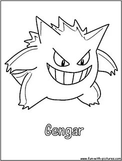Gengar Coloring Pages - Coloring Home