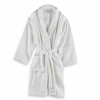 Wamsutta ® Unisex Terry Bathrobe in White Bed Bath & Beyond