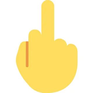 Middle finger emoji clipart. Free download transparent .PNG 