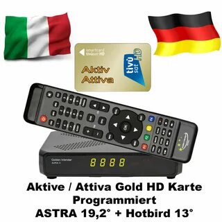 Tivusat HD Receiver mit AKTIVE Karte ALPHA X inkl. Senderlis