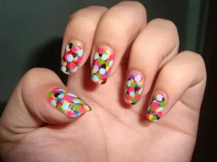 Polk a dots Trendy nail art designs, Best nail art designs, 