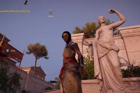 Assassin’s Creed Origins guided tour mode covers up nude sta