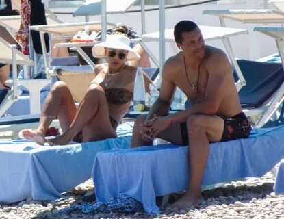 Tony Gonzalez Chills Out With His Wife October Out in The Hot Sicilian Suns...